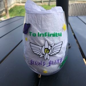 Disney’s buzz light year inspired wine glass